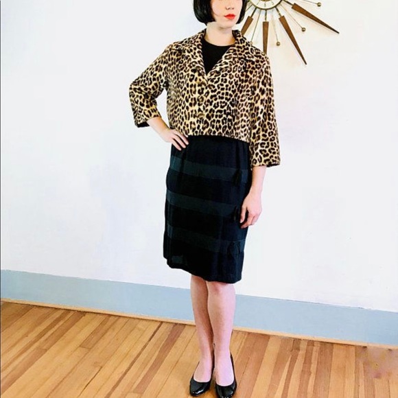 Apt.9 Vintage inspired 100 Leopard Cropped Coat , NWT - Picture 9 of 10